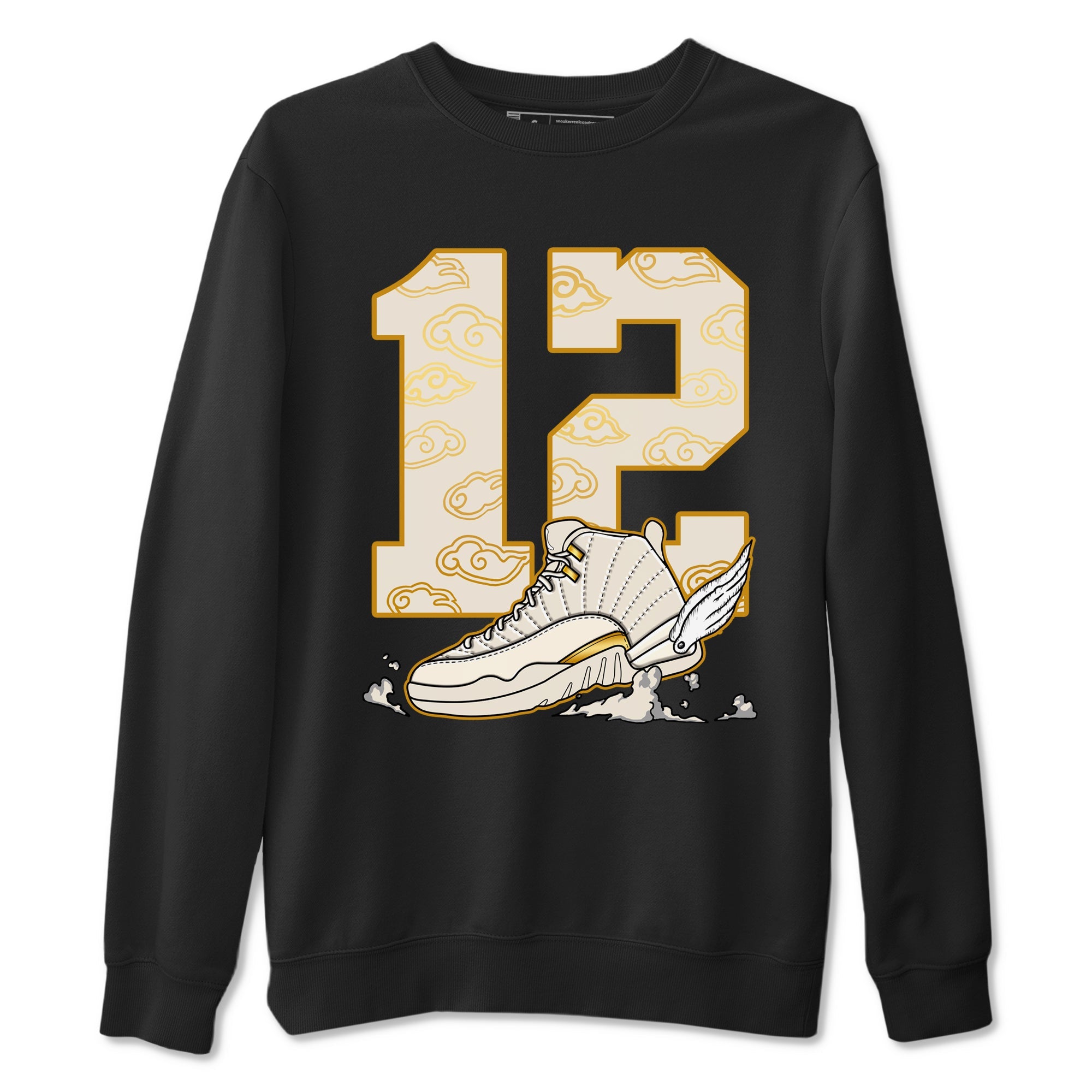 12s Phantom shirts to match jordans Fly To The Clouds sneaker match tees Air Jordan 12 WMNS Phantom match shoes to clothes SNRT Sneaker Tees unisex cotton Black 2 shirts