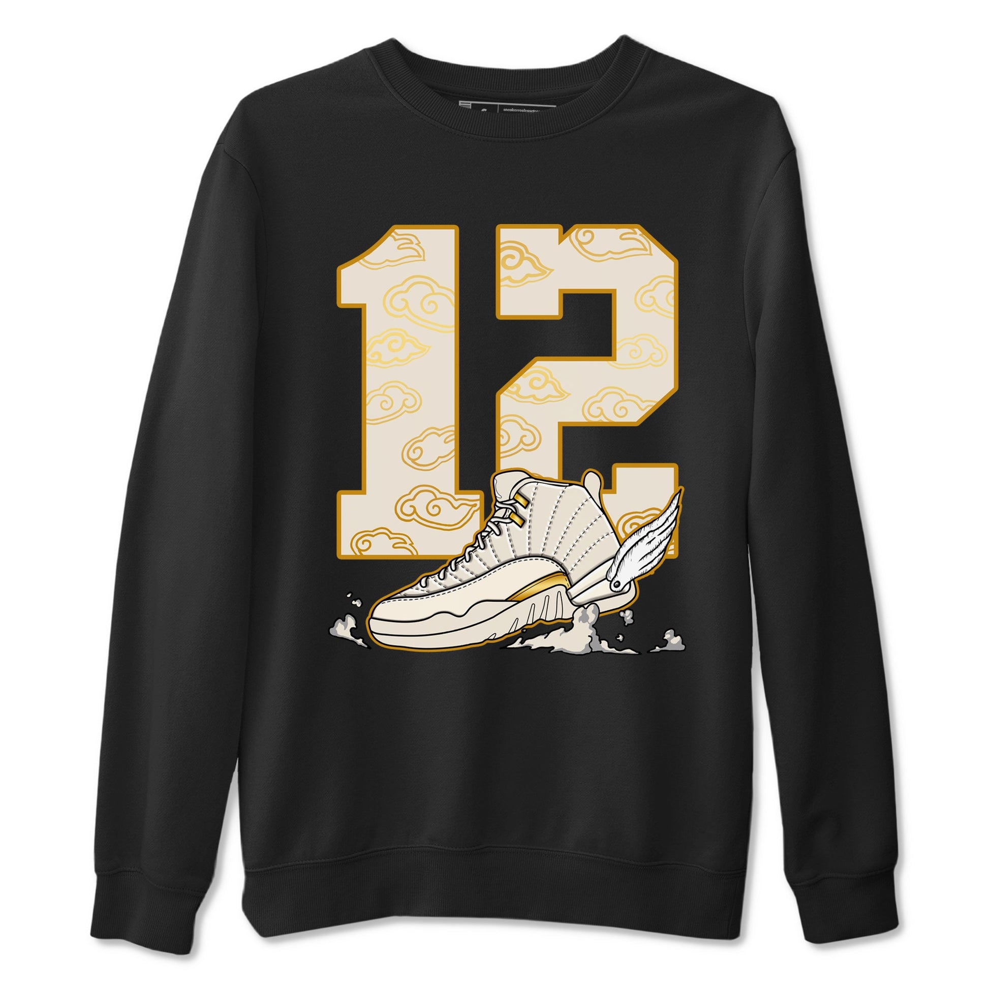 12s Phantom shirts to match jordans Fly To The Clouds sneaker match tees Air Jordan 12 WMNS Phantom match shoes to clothes SNRT Sneaker Tees unisex cotton Black 2 shirts