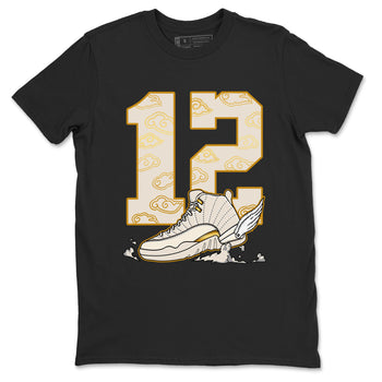 12s Phantom shirts to match jordans Fly To The Clouds sneaker match tees Air Jordan 12 WMNS Phantom match shoes to clothes SNRT Sneaker Tees unisex cotton Black 2 shirts