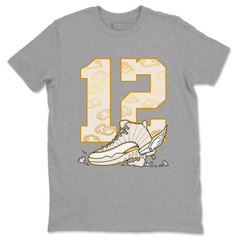 12s Phantom shirts to match jordans Fly To The Clouds sneaker match tees Air Jordan 12 WMNS Phantom match shoes to clothes SNRT Sneaker Tees unisex cotton Heather Grey 2 shirts