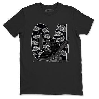 4s Black Cat shirts to match jordans Fly To The Clouds sneaker match tees Air Jordan 4 Black Cat match shoes to clothes SNRT Sneaker Tees unisex cotton Black 2 shirts