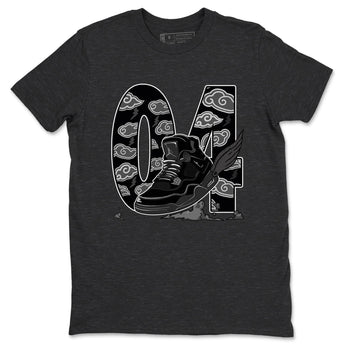 4s Black Cat shirts to match jordans Fly To The Clouds sneaker match tees Air Jordan 4 Black Cat match shoes to clothes SNRT Sneaker Tees unisex cotton Charcoal Heather 2 shirts