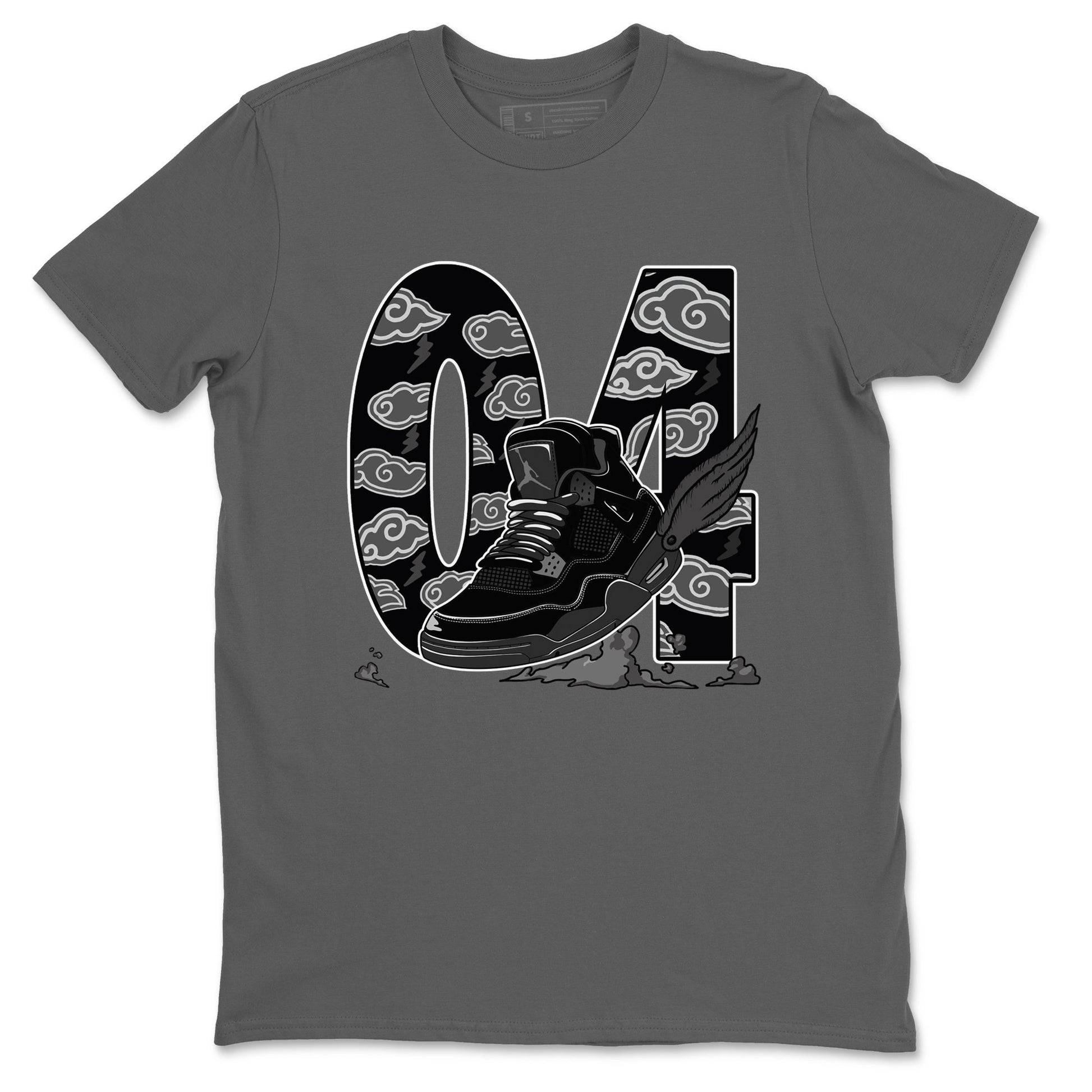 4s Black Cat shirts to match jordans Fly To The Clouds sneaker match tees Air Jordan 4 Black Cat match shoes to clothes SNRT Sneaker Tees unisex cotton Cool Grey 2 shirts