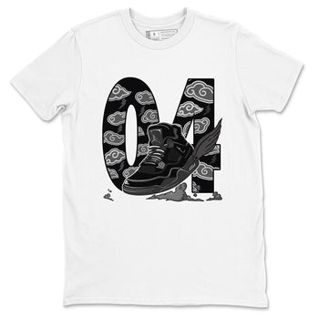 4s Black Cat shirts to match jordans Fly To The Clouds sneaker match tees Air Jordan 4 Black Cat match shoes to clothes SNRT Sneaker Tees unisex cotton White 2 shirts
