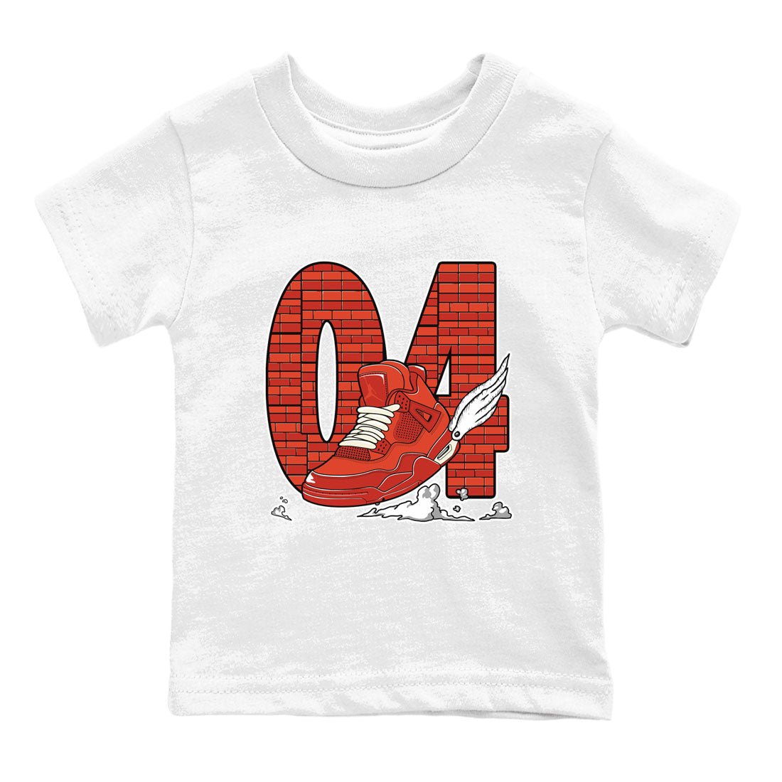 Nigel Sylvester x Air Jordan 4 Brick by Brick shirts to match jordans Fly To The Clouds sneaker match tees Air Jordan 4 Brick By Brick match shoes to clothes SNRT Sneaker Tees Youth Baby White 2 tee