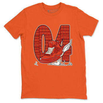 Nigel Sylvester x Air Jordan 4 Brick by Brick shirts to match jordans Fly To The Clouds sneaker match tees Air Jordan 4 Brick By Brick match shoes to clothes SNRT Sneaker Tees unisex cotton Orange 2 shirts