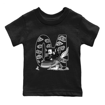 4s Fear shirts to match jordans Fly To The Clouds sneaker match tees Air Jordan 4 Retro Fear match shoes to clothes SNRT Sneaker Tees Youth Baby Black 2 tee