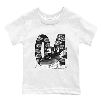 4s Fear shirts to match jordans Fly To The Clouds sneaker match tees Air Jordan 4 Retro Fear match shoes to clothes SNRT Sneaker Tees Youth Baby White 2 tee