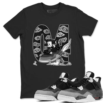 4s Fear shirts to match jordans Fly To The Clouds sneaker match tees Air Jordan 4 Retro Fear match shoes to clothes SNRT Sneaker Tees unisex cotton Black 1 shirts