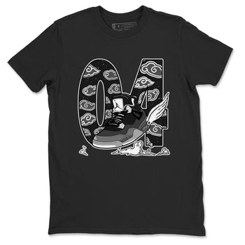 4s Fear shirts to match jordans Fly To The Clouds sneaker match tees Air Jordan 4 Retro Fear match shoes to clothes SNRT Sneaker Tees unisex cotton Black 2 shirts