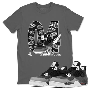 4s Fear shirts to match jordans Fly To The Clouds sneaker match tees Air Jordan 4 Retro Fear match shoes to clothes SNRT Sneaker Tees unisex cotton Cool Grey 1 shirts