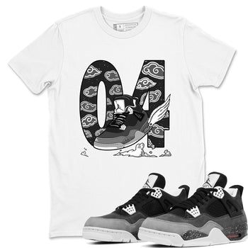 4s Fear shirts to match jordans Fly To The Clouds sneaker match tees Air Jordan 4 Retro Fear match shoes to clothes SNRT Sneaker Tees unisex cotton White 1 shirts