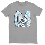 4s Military Blue shirt to match jordans Fly To The Clouds sneaker tees Air Jordan 4 Military Blue SNRT Sneaker Release Tees unisex cotton Heather Grey 2 crew neck shirt