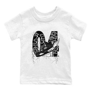 AJ4 White Thunder shirts to match jordans Fly To The Clouds sneaker match tees Air Jordan 4 White Thunder SNRT Sneaker Tees streetwear brand Baby and Youth White 2 cotton tee