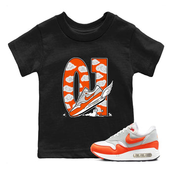 Air Max 1 OG '86 'Summit White and Cosmic Clay shirts to match jordans Fly To The Clouds sneaker match tees Air Max 1 Cosmic Clay match shoes to clothes SNRT Sneaker Tees Youth Baby Black 1 tee