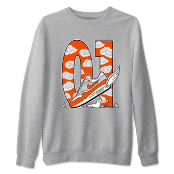 Air Max 1 OG '86 'Summit White and Cosmic Clay shirts to match jordans Fly To The Clouds sneaker match tees Air Max 1 Cosmic Clay match shoes to clothes SNRT Sneaker Tees unisex cotton Heather Grey 2 shirts