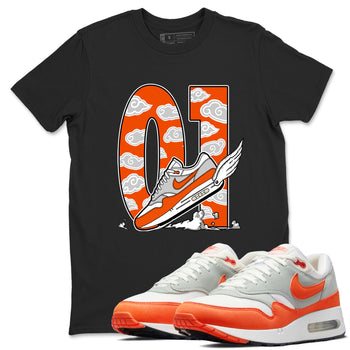 Air Max 1 OG '86 'Summit White and Cosmic Clay shirts to match jordans Fly To The Clouds sneaker match tees Air Max 1 Cosmic Clay match shoes to clothes SNRT Sneaker Tees unisex cotton Black 1 shirts