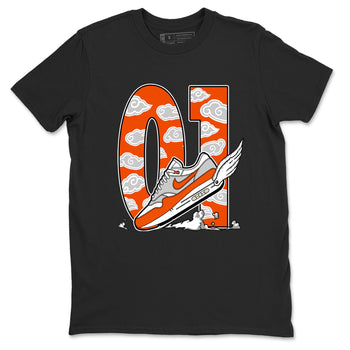 Air Max 1 OG '86 'Summit White and Cosmic Clay shirts to match jordans Fly To The Clouds sneaker match tees Air Max 1 Cosmic Clay match shoes to clothes SNRT Sneaker Tees unisex cotton Black 2 shirts