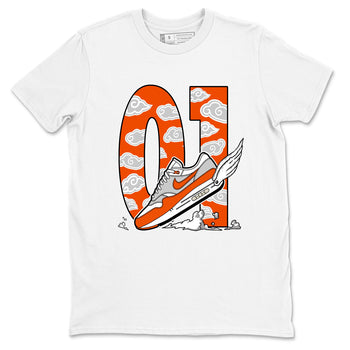 Air Max 1 OG '86 'Summit White and Cosmic Clay shirts to match jordans Fly To The Clouds sneaker match tees Air Max 1 Cosmic Clay match shoes to clothes SNRT Sneaker Tees unisex cotton White 2 shirts