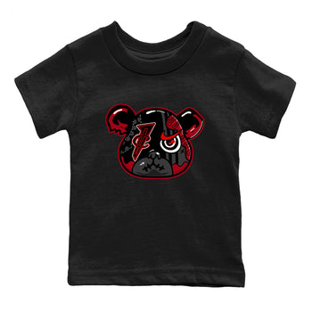 Sneaker match tees – Sneaker Tees To Match Air Foamposite Cough Drop Shoes – Foamposite Bear Kids T-Shirt Black 2