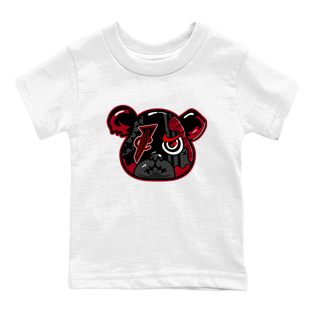Sneaker match tees – Sneaker Tees To Match Air Foamposite Cough Drop Shoes – Foamposite Bear Kids T-Shirt White 2