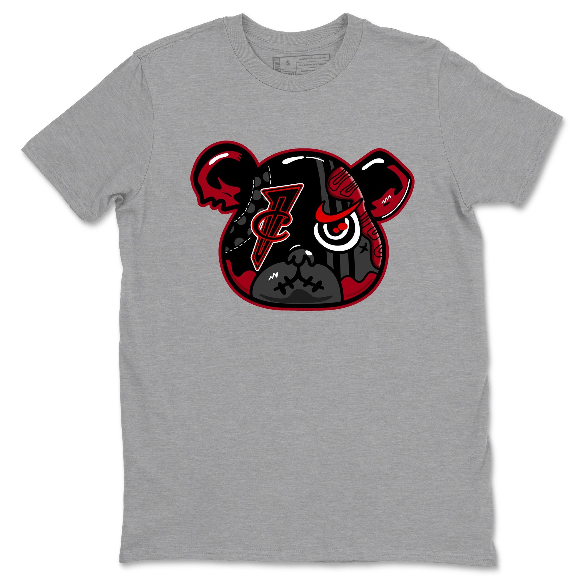 Sneaker match tees – Sneaker Tees To Match Air Foamposite Cough Drop Shoes – Foamposite Bear Tee Heather Grey 2
