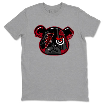 Sneaker match tees – Sneaker Tees To Match Air Foamposite Cough Drop Shoes – Foamposite Bear Tee Heather Grey 2