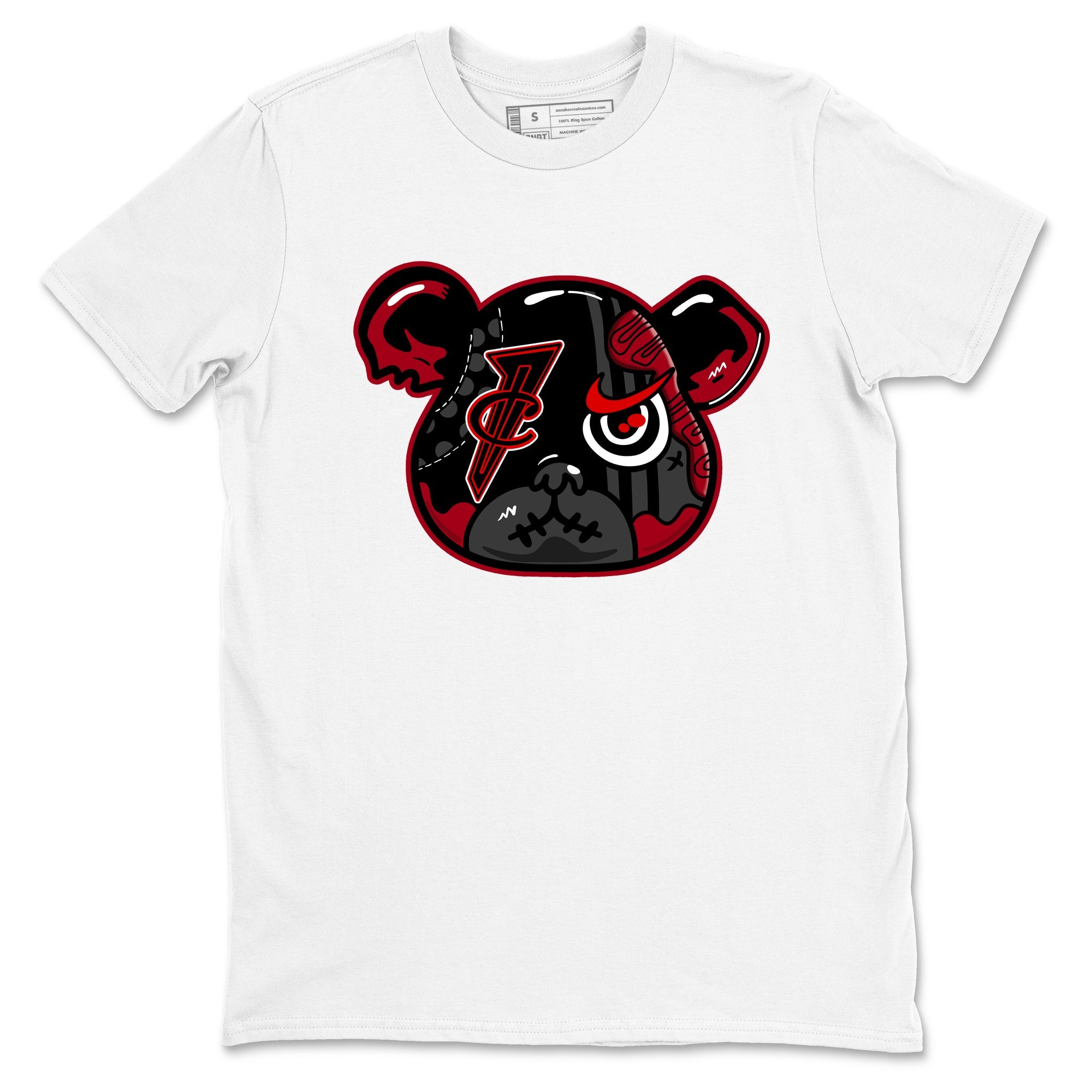 Sneaker match tees – Sneaker Tees To Match Air Foamposite Cough Drop Shoes – Foamposite Bear Tee White 2