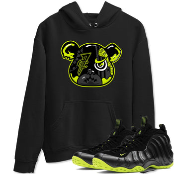 Foams One Black Volt shirts to match jordans Foamposite Bear sneaker match tees Air Foamposite One Black and Volt match shoes to clothes SNRT Sneaker Tees unisex cotton Black 1 shirts
