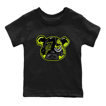 Foams One Black Volt shirts to match jordans Foamposite Bear sneaker match tees Air Foamposite One Black and Volt match shoes to clothes SNRT Sneaker Tees Youth Baby Black 2 tee