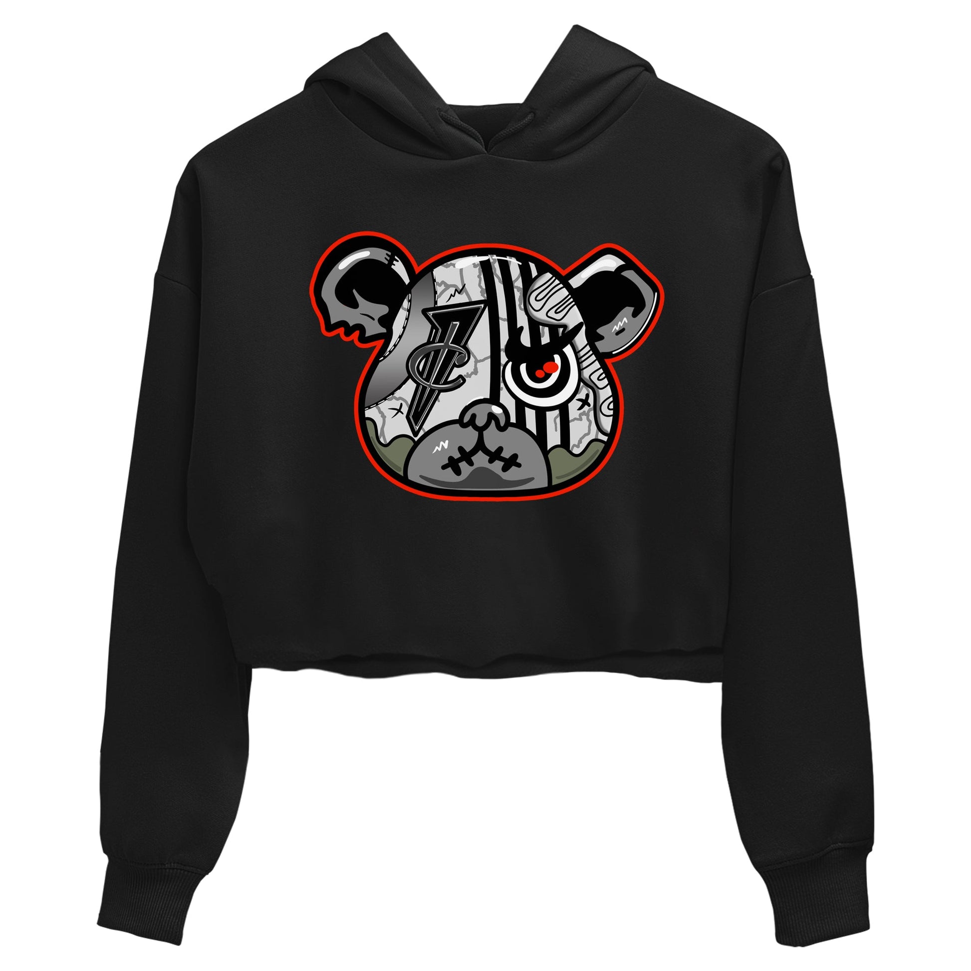 Foams One Jin shirts to match jordans Foamposite Bear sneaker match tees Air Foamposite One Jin match shoes to clothes SNRT Sneaker Tees unisex cotton Black 2 crop tee