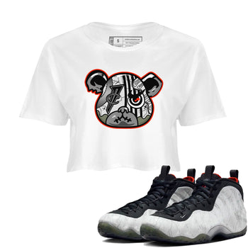 Foams One Jin shirts to match jordans Foamposite Bear sneaker match tees Air Foamposite One Jin match shoes to clothes SNRT Sneaker Tees unisex cotton White 1 crop tee