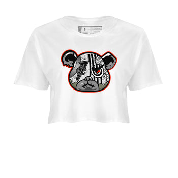 Foams One Jin shirts to match jordans Foamposite Bear sneaker match tees Air Foamposite One Jin match shoes to clothes SNRT Sneaker Tees unisex cotton White 2 crop tee
