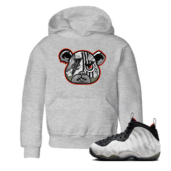 Foams One Jin shirts to match jordans Foamposite Bear sneaker match tees Air Foamposite One Jin match shoes to clothes SNRT Sneaker Tees Youth Baby Heather Grey 1 tee