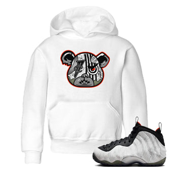 Foams One Jin shirts to match jordans Foamposite Bear sneaker match tees Air Foamposite One Jin match shoes to clothes SNRT Sneaker Tees Youth Baby White 1 tee