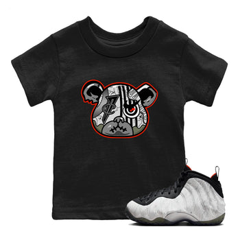 Foams One Jin shirts to match jordans Foamposite Bear sneaker match tees Air Foamposite One Jin match shoes to clothes SNRT Sneaker Tees Youth Baby Black 1 tee