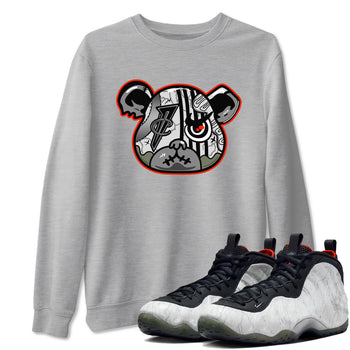 Foams One Jin shirts to match jordans Foamposite Bear sneaker match tees Air Foamposite One Jin match shoes to clothes SNRT Sneaker Tees unisex cotton Heather Grey 1 shirts