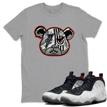 Foams One Jin shirts to match jordans Foamposite Bear sneaker match tees Air Foamposite One Jin match shoes to clothes SNRT Sneaker Tees unisex cotton Heather Grey 1 shirts