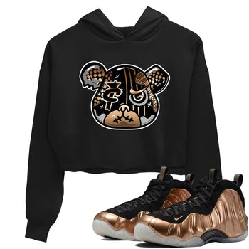 Air Foamposite 1 Metallic Copper Shirts To Match Jordans Foamposite Bear Sneaker Shirts Air Foamposite One Metallic Copper SNRT Sneaker Release Tees Unisex Cotton Crew Neck Black 1 Crop Shirts