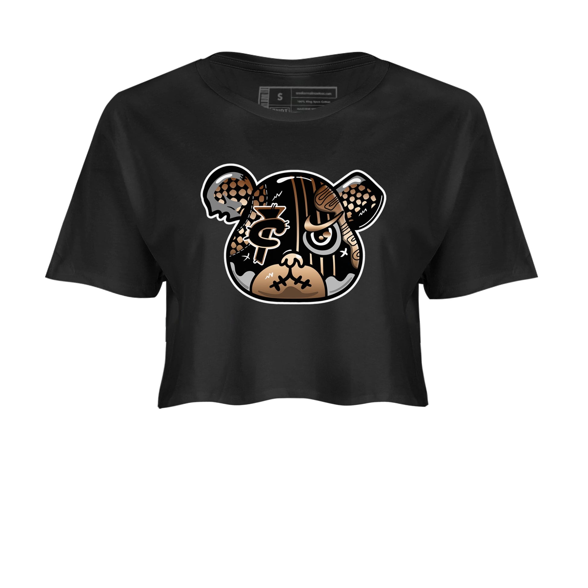 Air Foamposite 1 Metallic Copper Shirts To Match Jordans Foamposite Bear Sneaker Shirts Air Foamposite One Metallic Copper SNRT Sneaker Release Tees Unisex Cotton Crew Neck Black 2 Crop Shirts