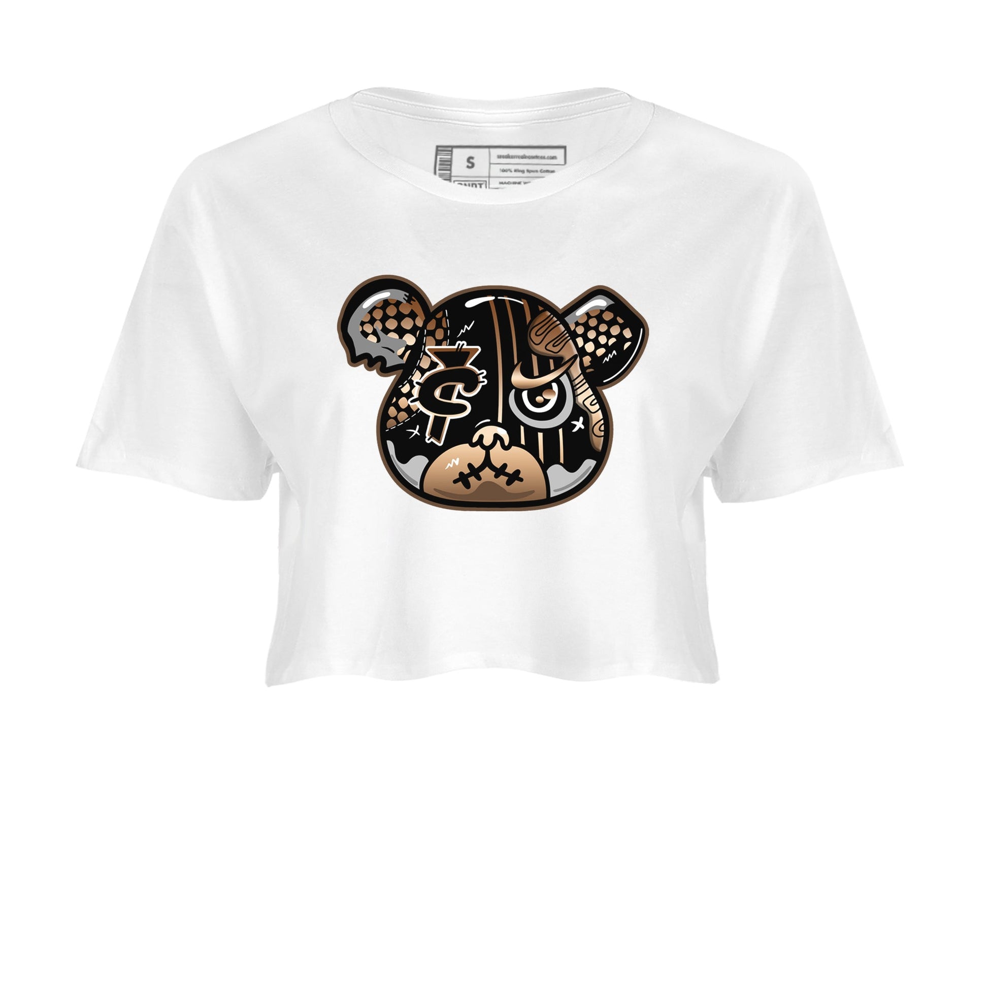 Air Foamposite 1 Metallic Copper Shirts To Match Jordans Foamposite Bear Sneaker Shirts Air Foamposite One Metallic Copper SNRT Sneaker Release Tees Unisex Cotton Crew Neck White 2 Crop Shirts