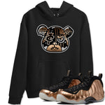 Air Foamposite 1 Metallic Copper Shirts To Match Jordans Foamposite Bear Sneaker Shirts Air Foamposite One Metallic Copper SNRT Sneaker Release Tees Unisex Cotton Crew Neck Black 1 crew neck shirts