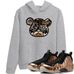 Air Foamposite 1 Metallic Copper Shirts To Match Jordans Foamposite Bear Sneaker Shirts Air Foamposite One Metallic Copper SNRT Sneaker Release Tees Unisex Cotton Crew Neck Heather Grey 1 crew neck shirts