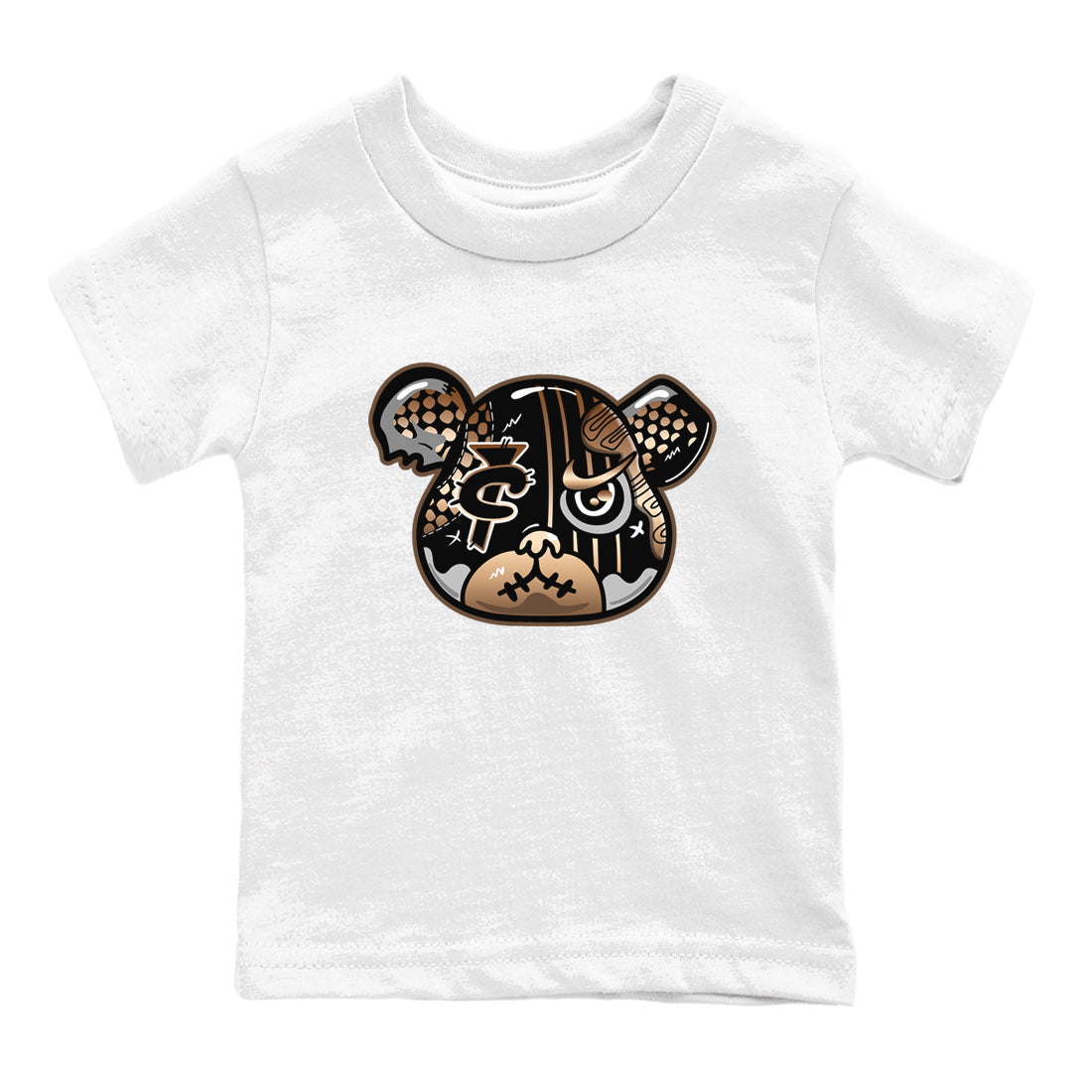 Air Foamposite 1 Metallic Copper Shirts To Match Jordans Foamposite Bear Sneaker Shirts Air Foamposite One Metallic Copper SNRT Sneaker Release Tees Baby Youth Toddler White 2 crew neck shirts