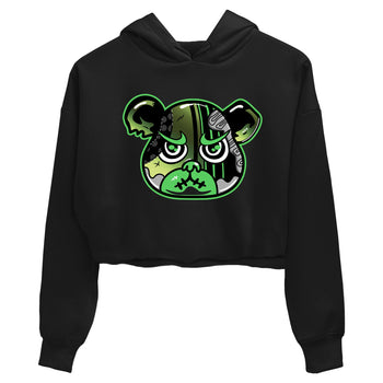 Sneaker match tees – Sneaker Tees To Match Air Foamposite One Pine Green Shoes – Foamposite Bear Crop T-Shirt Black 2