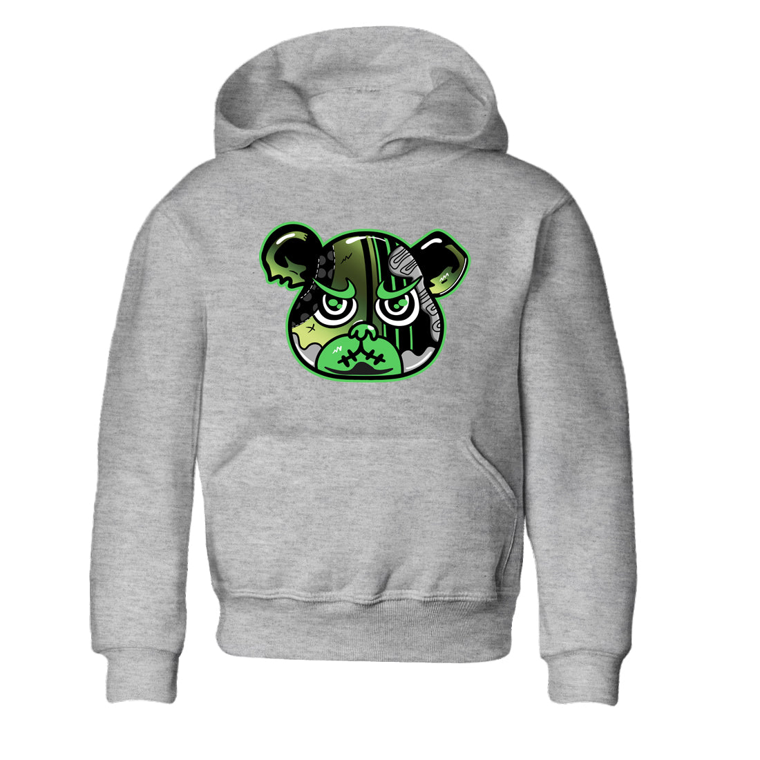 Sneaker match tees – Sneaker Tees To Match Air Foamposite One Pine Green Shoes – Foamposite Bear Kids T-Shirt Heather Grey 2