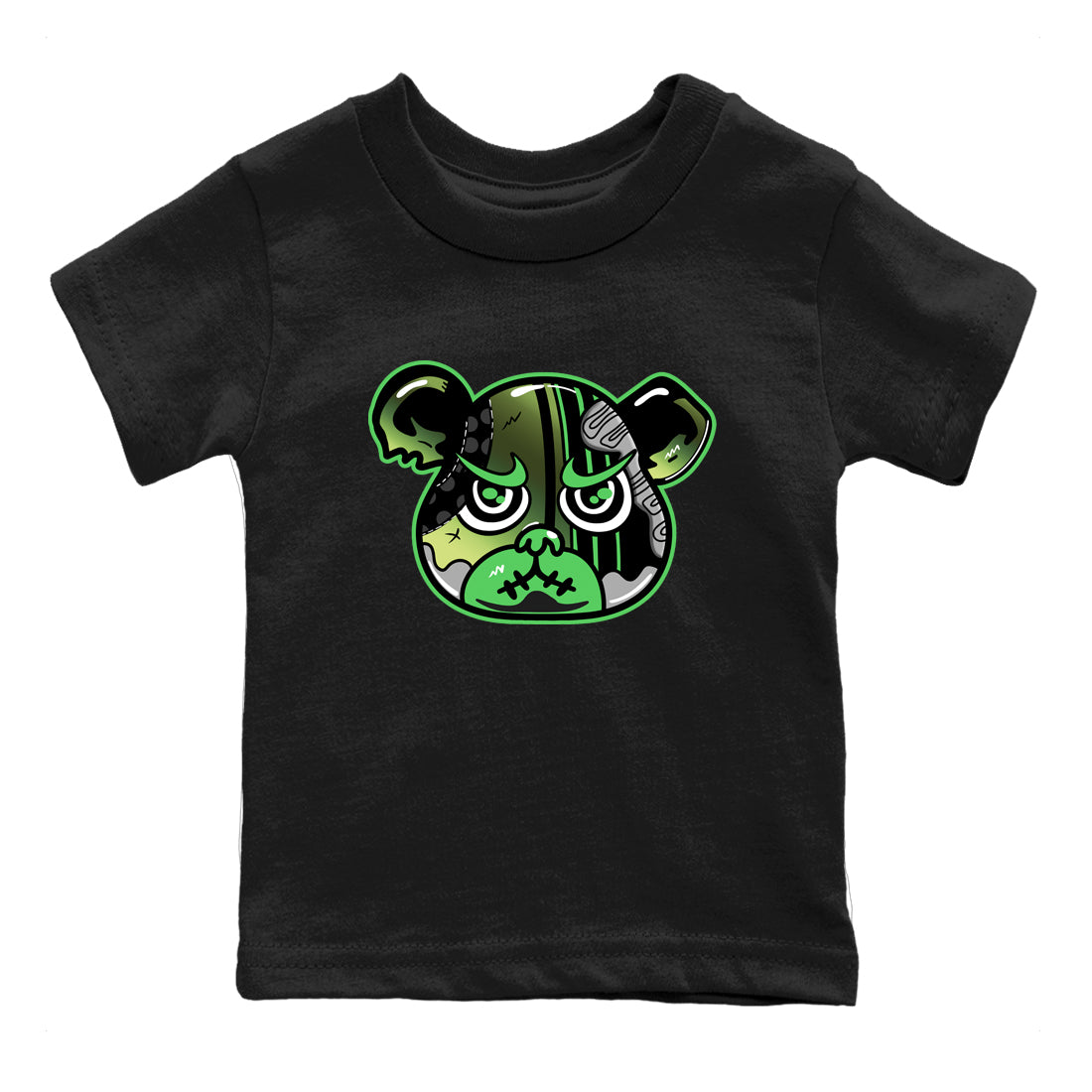 Sneaker match tees – Sneaker Tees To Match Air Foamposite One Pine Green Shoes – Foamposite Bear Kids T-Shirt Black 2