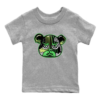 Sneaker match tees – Sneaker Tees To Match Air Foamposite One Pine Green Shoes – Foamposite Bear Kids T-Shirt Heather Grey 2