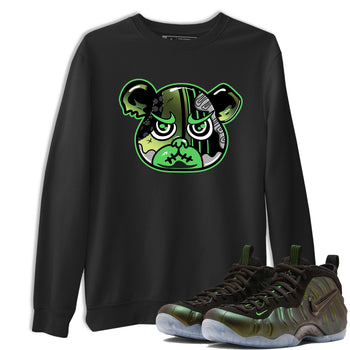 Sneaker match tees – Sneaker Tees To Match Air Foamposite One Pine Green Shoes – Foamposite Bear Tee Black 1