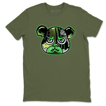 Sneaker match tees – Sneaker Tees To Match Air Foamposite One Pine Green Shoes – Foamposite Bear Tee Military Green 2
